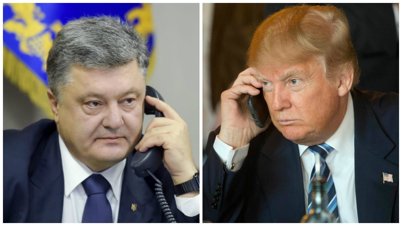 Відбулася телефонна розмова Порошенка і Трампа