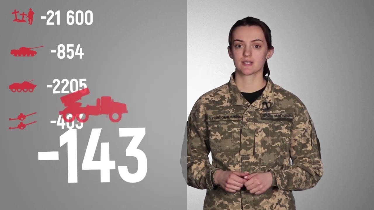 21600 убитих, 854 знищених танків ПРОТИВНИКА З 24 02 ПО 23 04